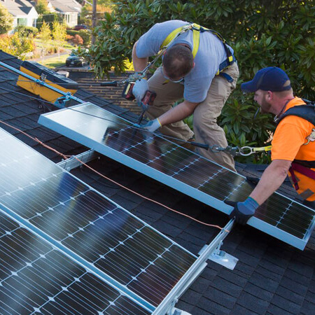 Système solaire résidentiel de 8 kW relié au réseau en Floride