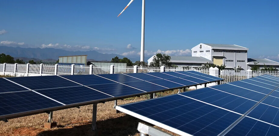 Système solaire hybride commercial de 15 kW en Chine